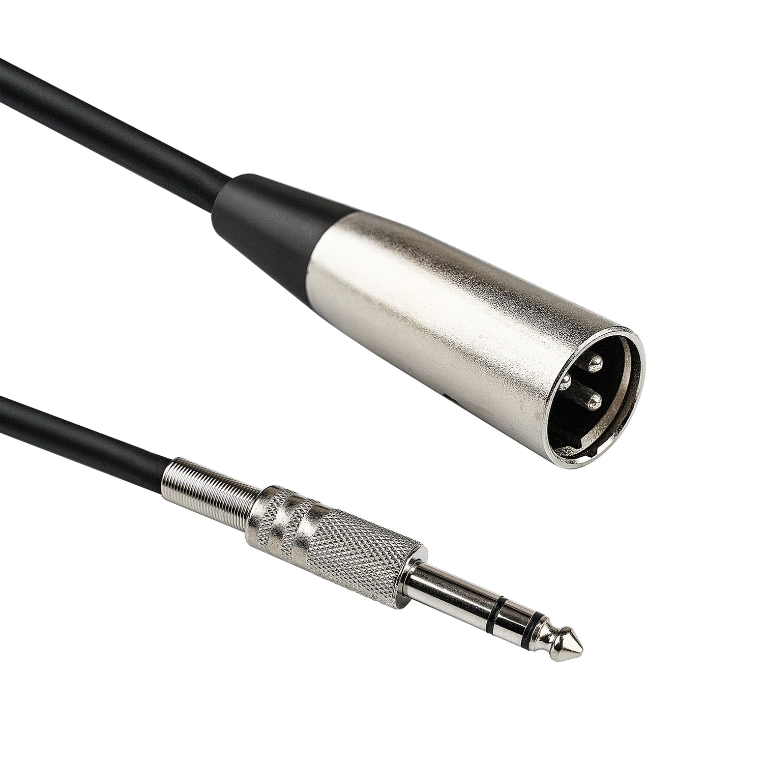 12Ft 1/4” Mono Plug to 3 Pin XLR Plug Cable (MC-30-12)