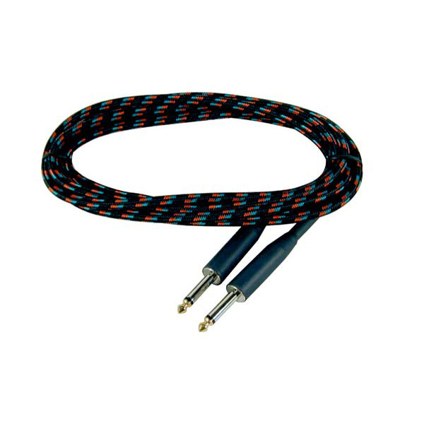 1/4” to 1/4” Professional Woven Instrument Cable, with Gold Tips (N-112CL)