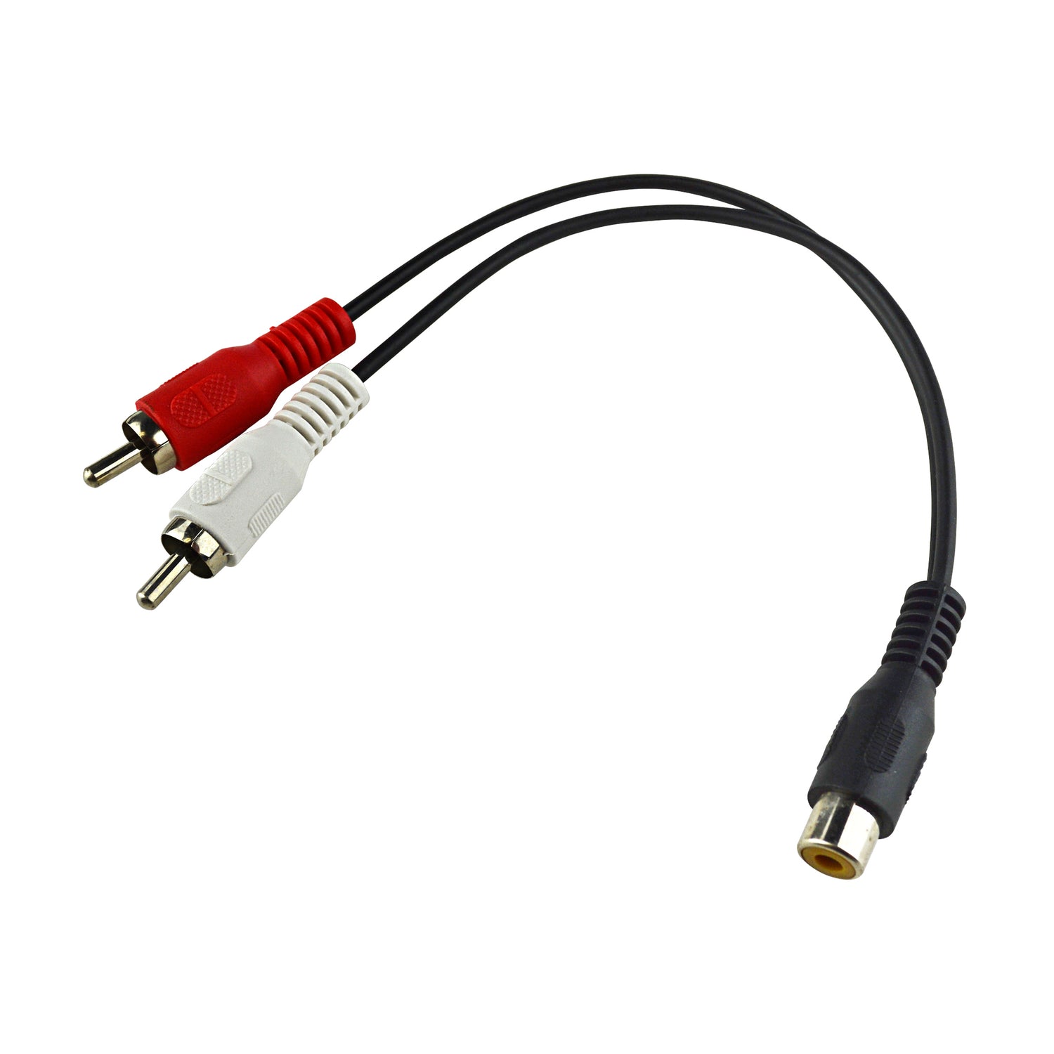 6 Inche RCA Jack to 2 RCA Plugs Adapter (N-213N)