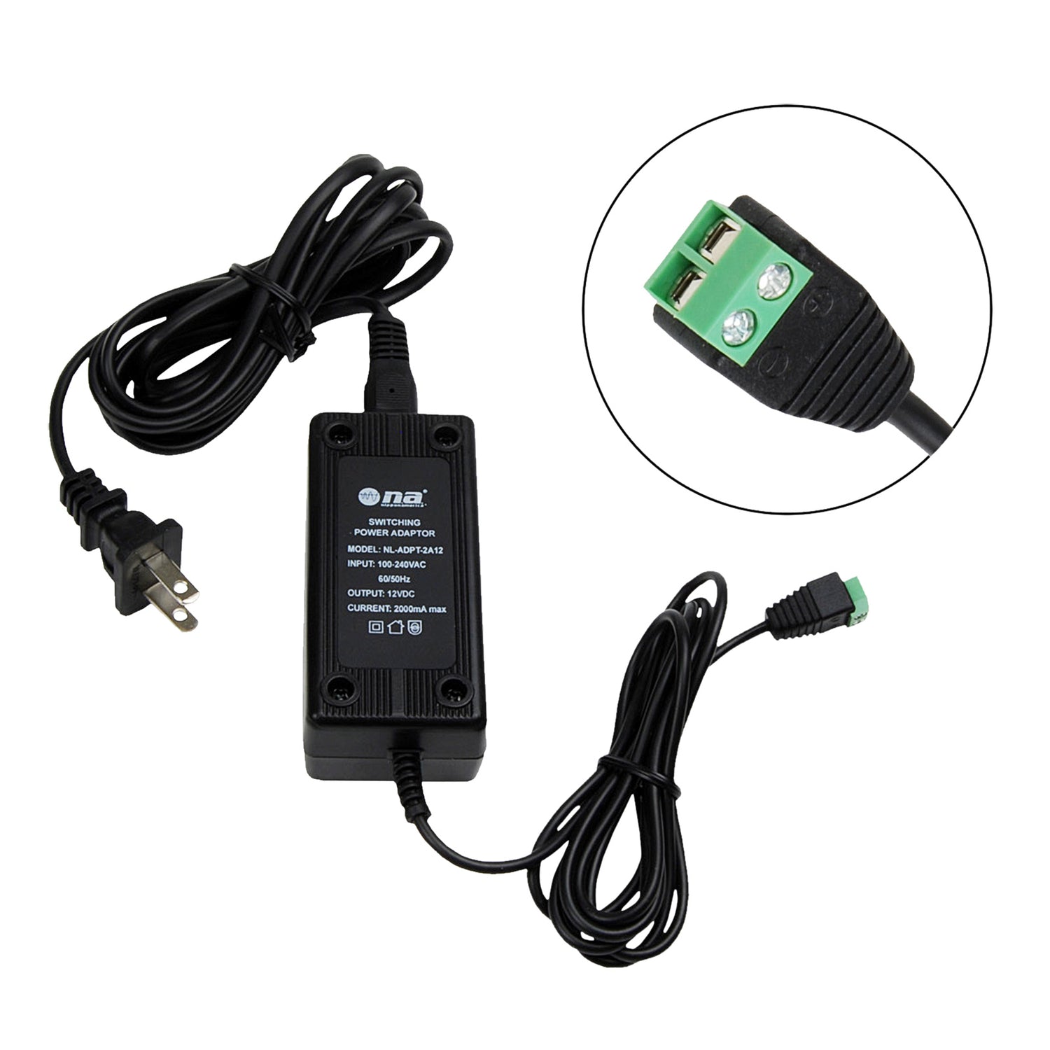 Power Adapter, for 12V LEDs (NL-ADPT-2A12)