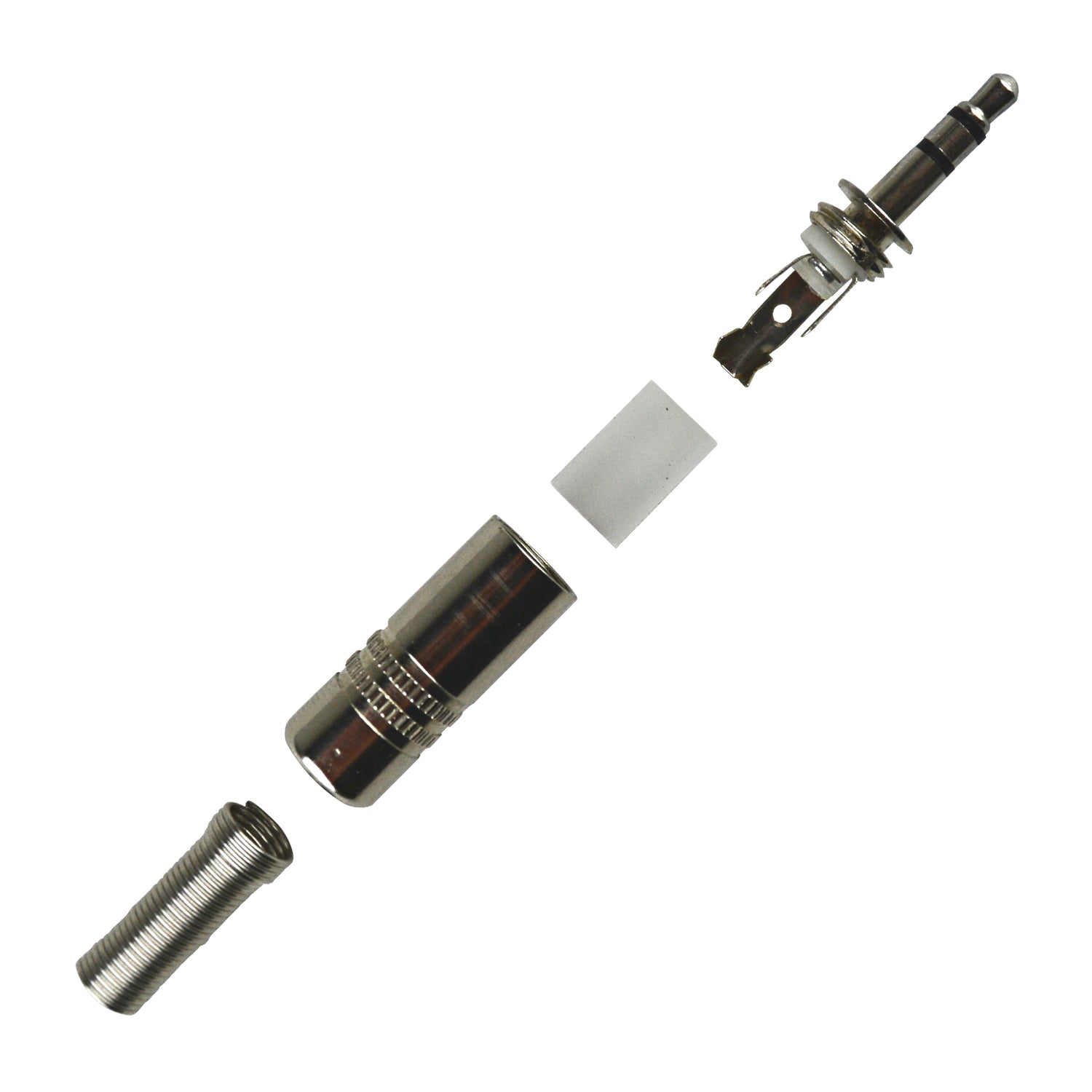 3.5mm Stereo Plug, Nickel Plated (P-106MS)