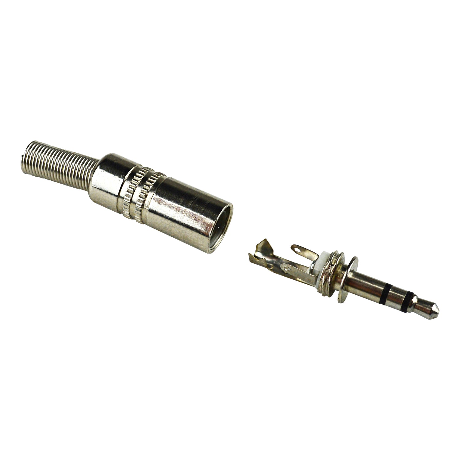 3.5mm Stereo Plug, Nickel Plated (P-106MS)