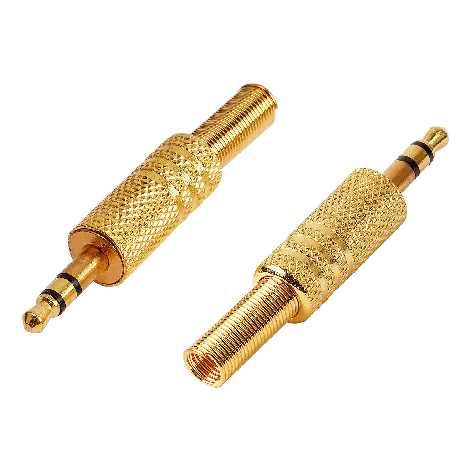 3.5mm Stereo Plug, Gold (P-106S-G)