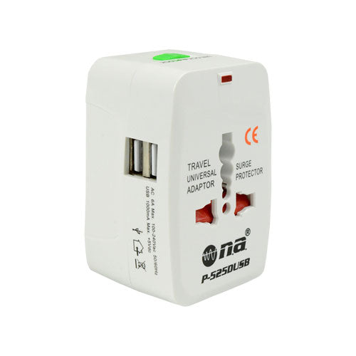 Universal Travel Adapter with USB Charger (P-525DUSB)