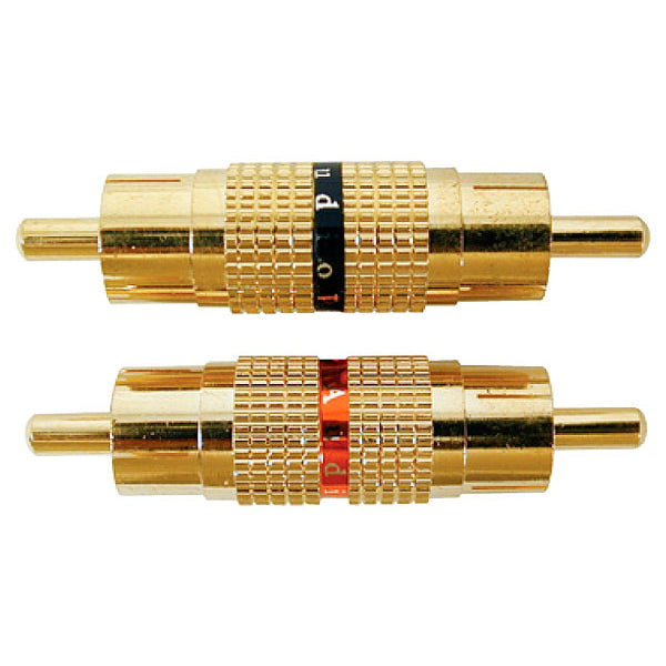 RCA Plug to RCA Plug Coupler, Gold (Q-120)