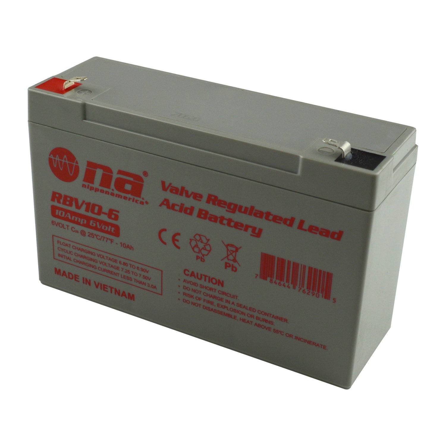 Rechargeable Valve Regulated Lead Acid Battery (RBV10-6)