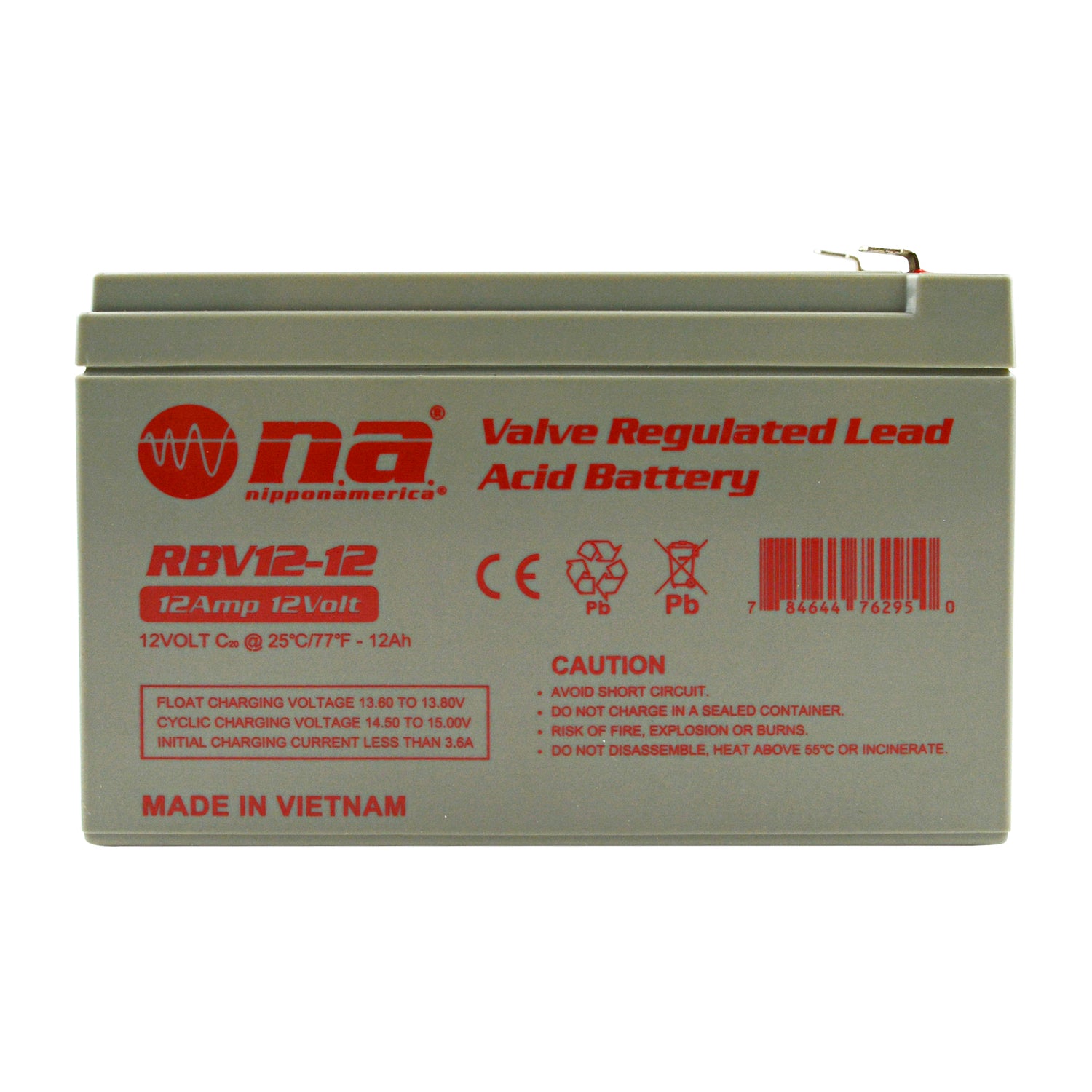 Rechargeable Valve Regulated Lead Acid Battery (RBV12-12)