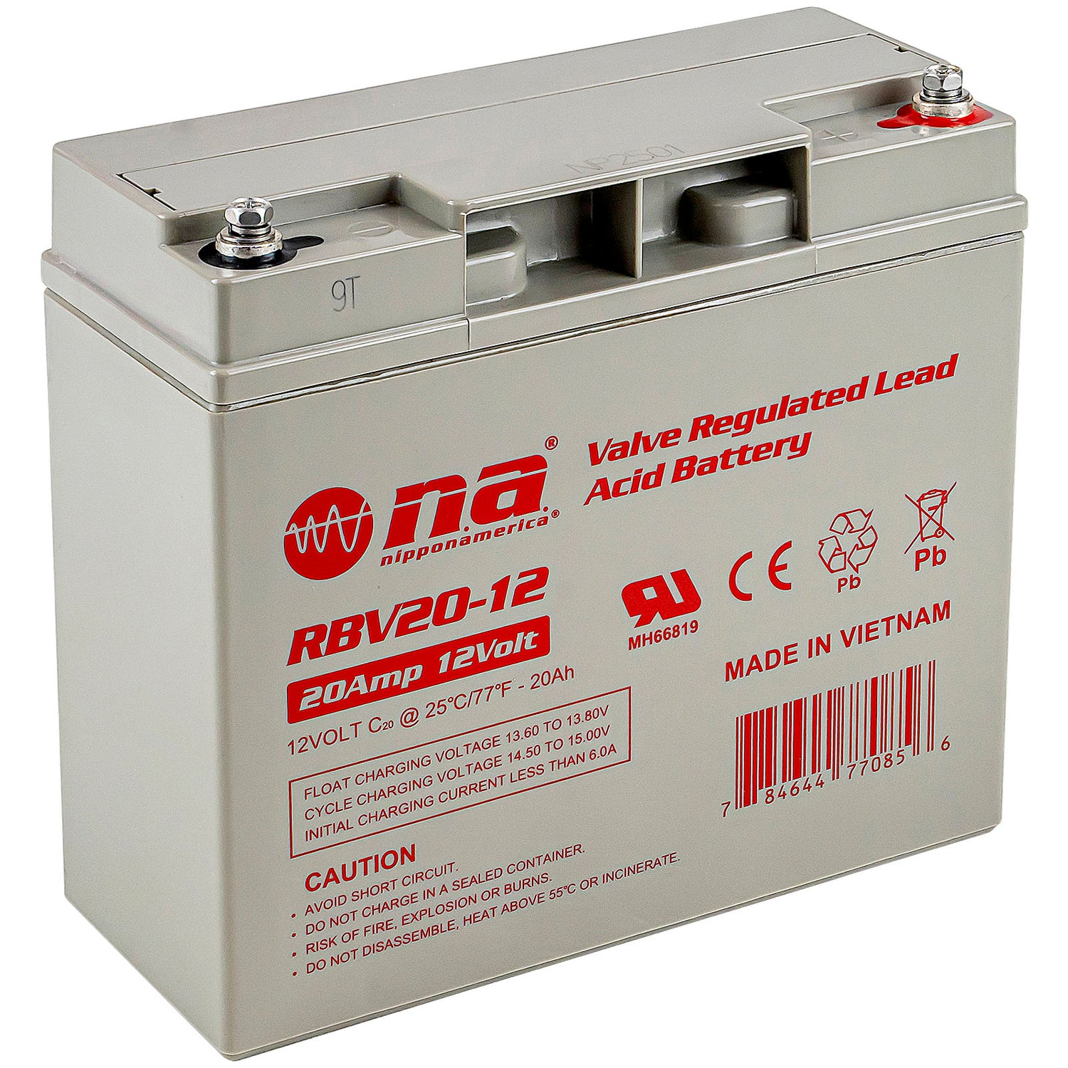 Rechargeable Valve Regulated Lead Acid Battery (RBV20-12)