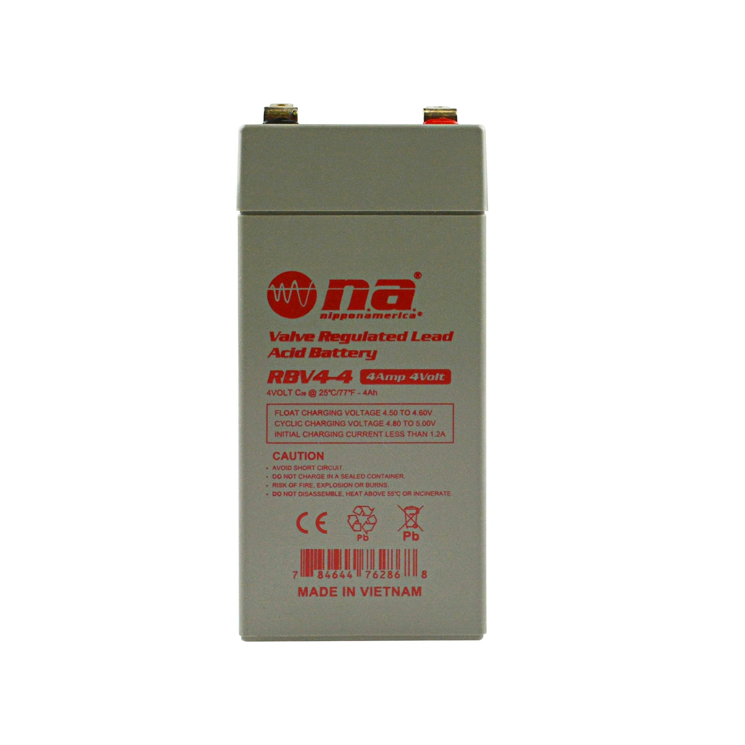 Rechargeable Valve Regulated Lead Acid Battery (RBV4-4)