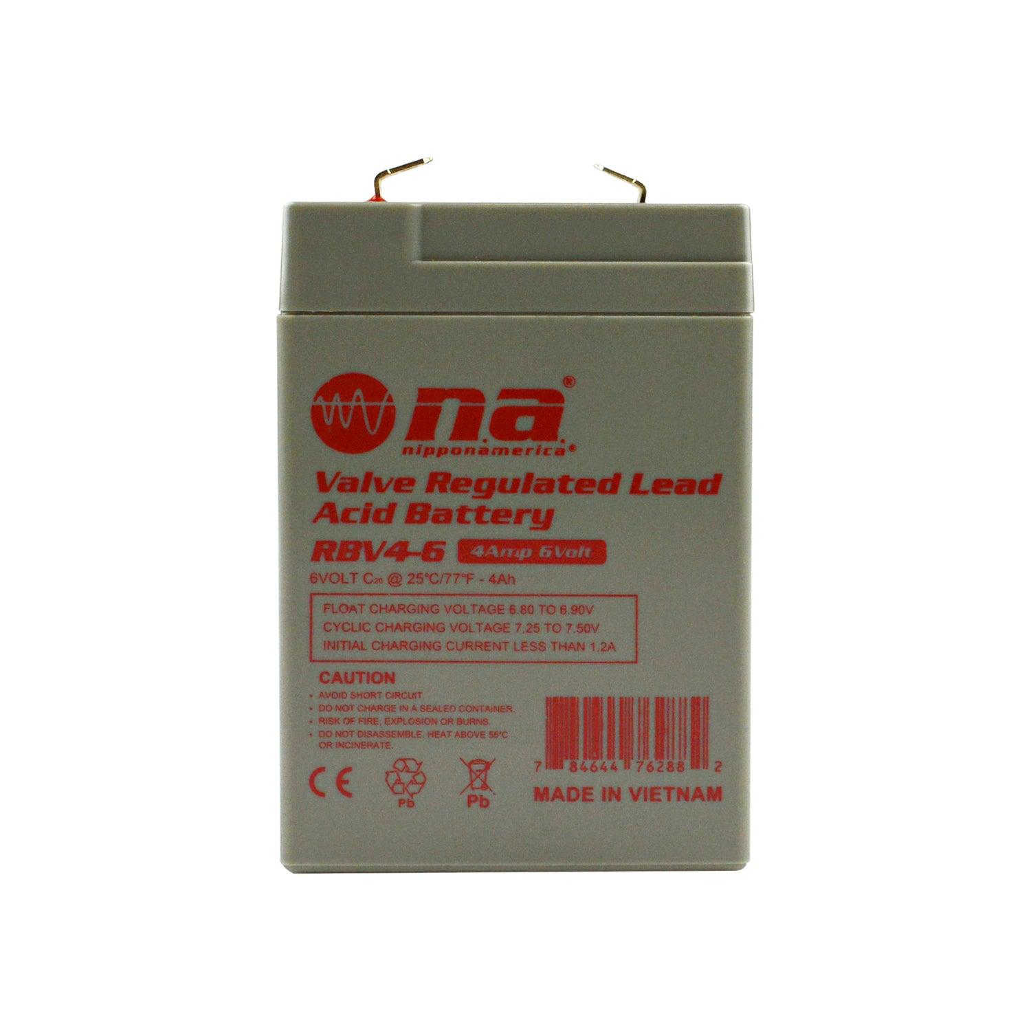 Rechargeable Valve Regulated Lead Acid Battery (RBV4-6)