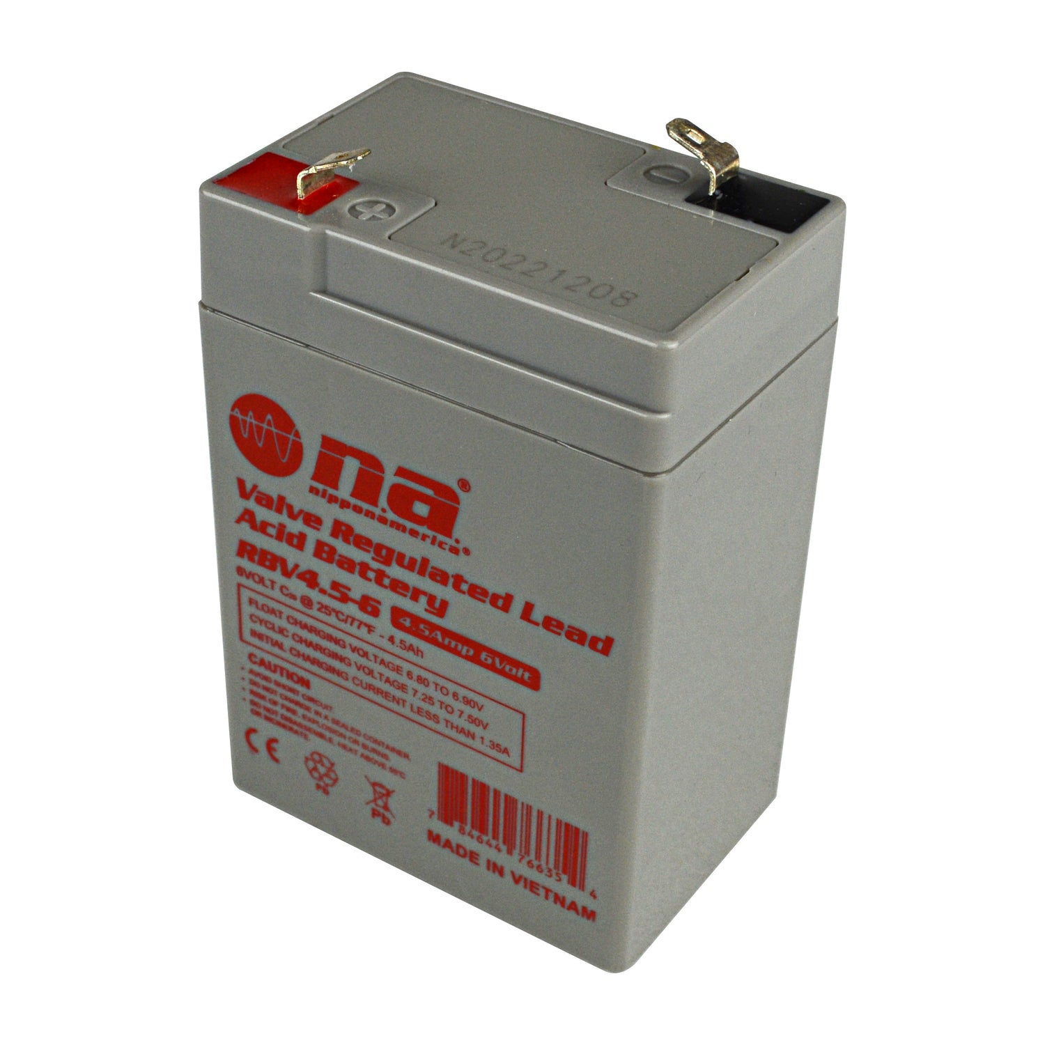 Rechargeable Valve Regulated Lead Acid Battery (RBV4.5-6)