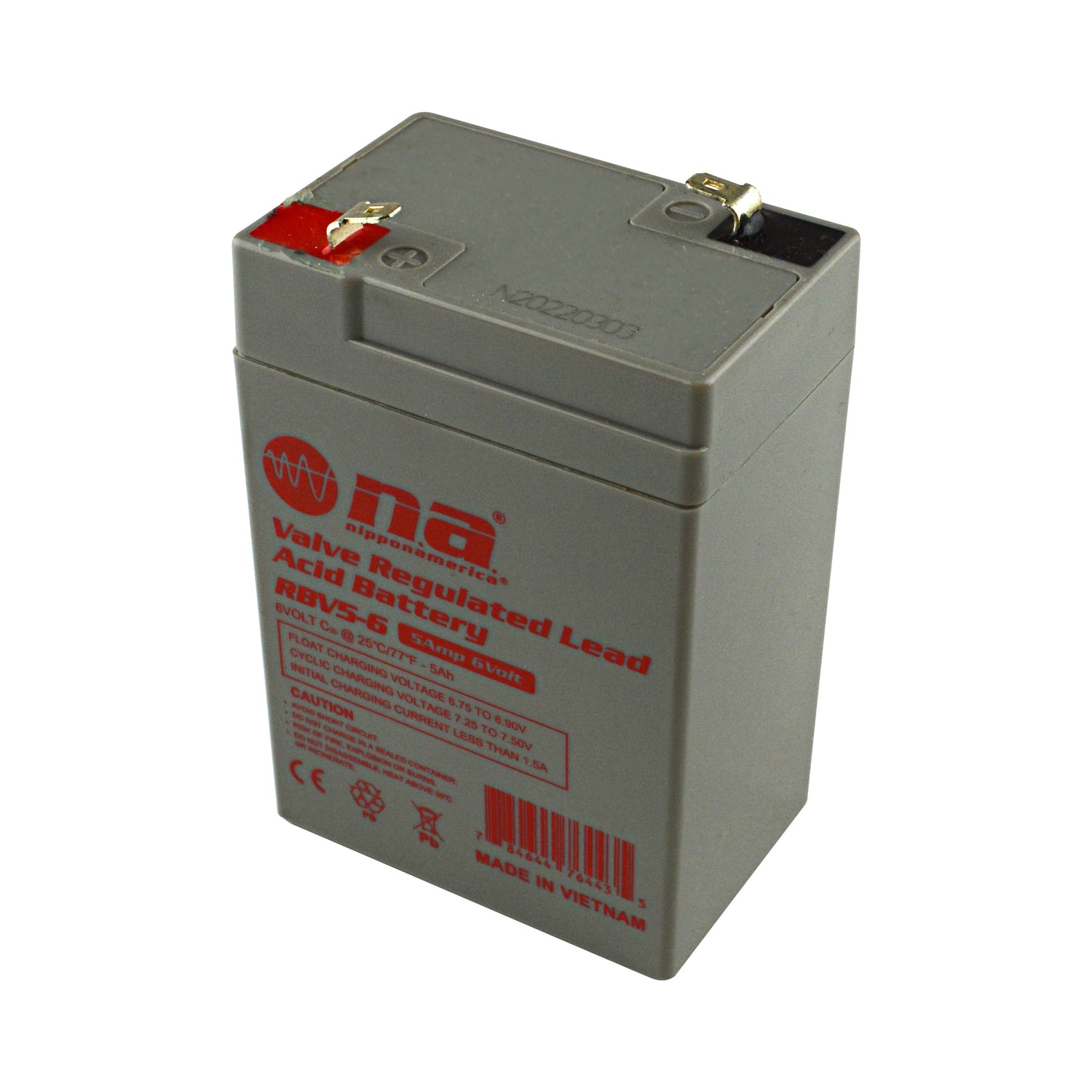 Rechargeable Valve Regulated Lead Acid Battery (RBV5-6)