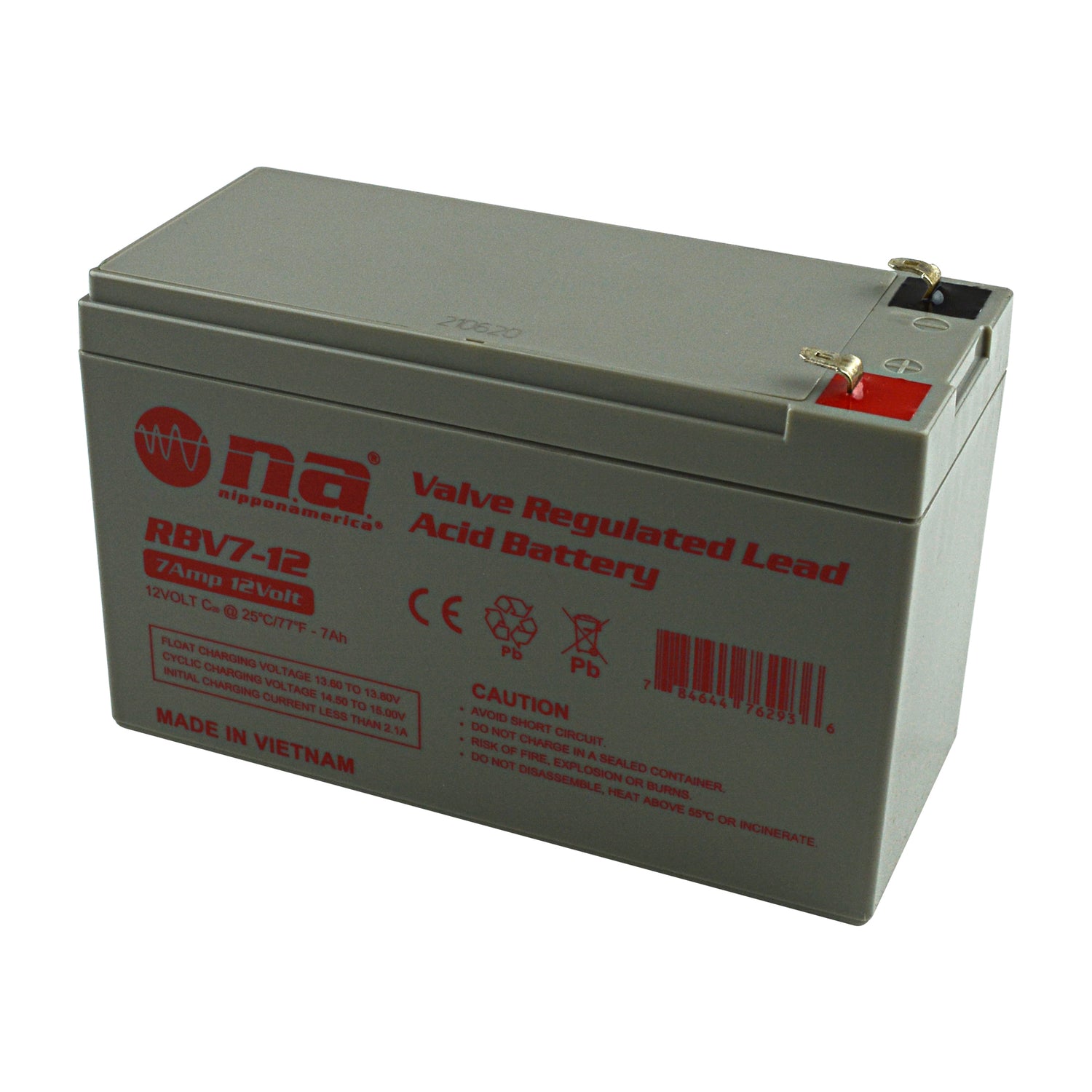 Rechargeable Valve Regulated Lead Acid Battery (RBV7-12)