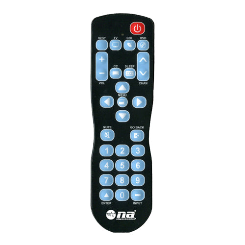 Hospitality One Wipe Universal Remote (RCN-C931BL)
