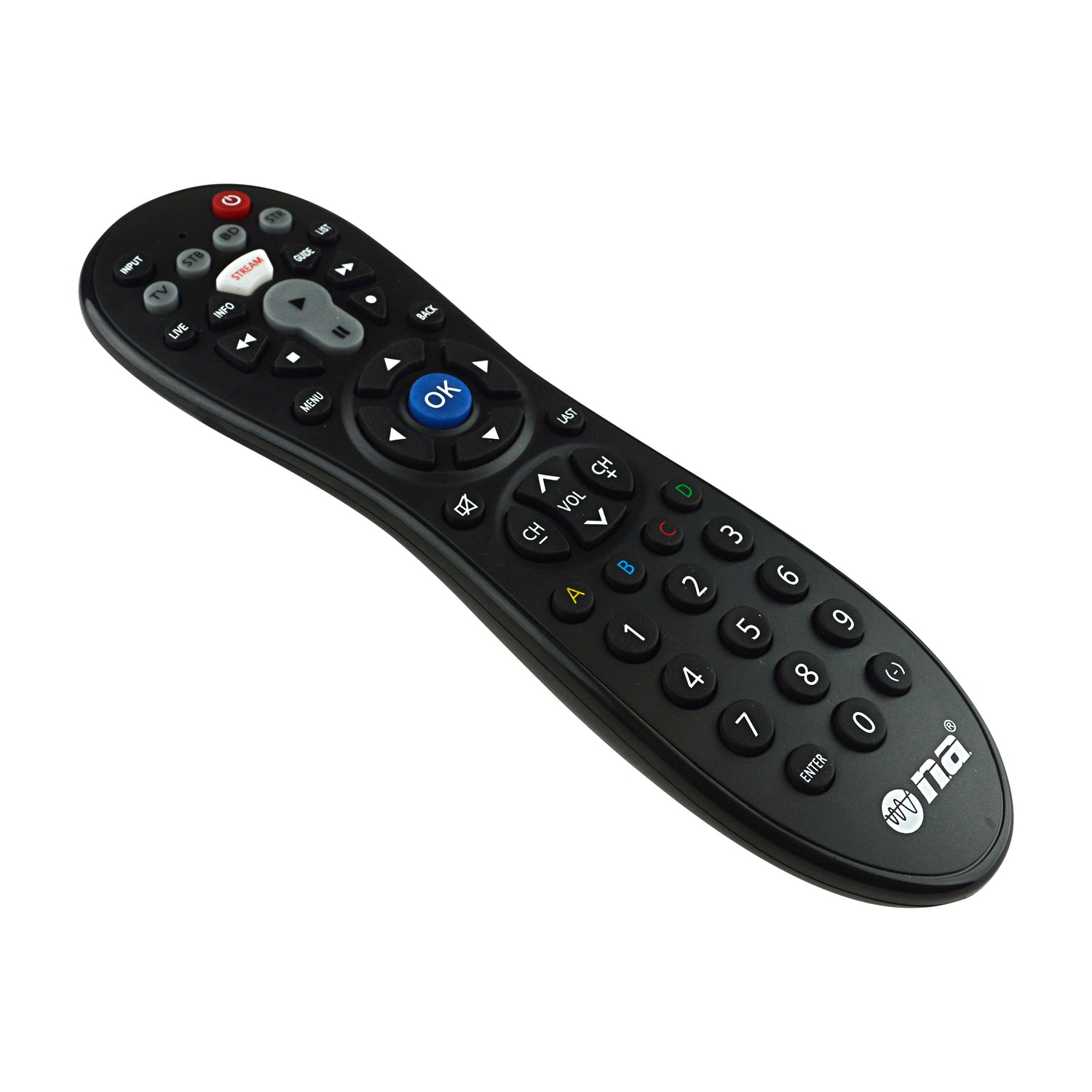 6-in-1 Universal Remote Control for TV & Streaming Devices (RCN-ST904BL)