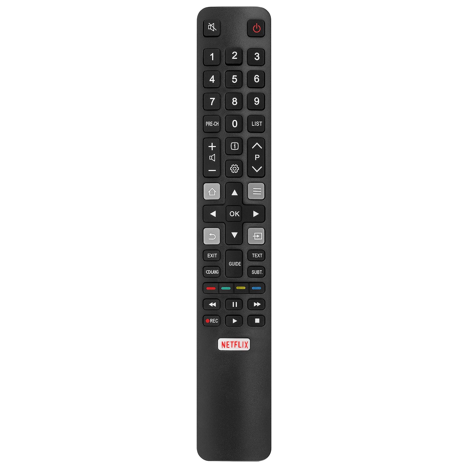 TCL® Replacement HDTV, LCD, LED, 3D, Smart TV Remote Control (RCN-TCL311S)