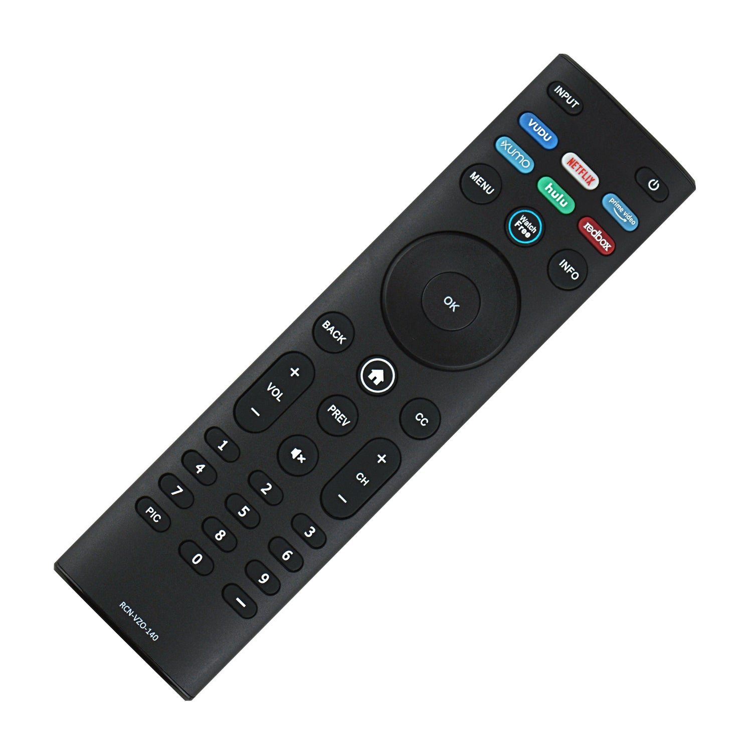 Vizio® Replacement HDTV, LCD, LED, 3D, Smart TV Remote Control (RCN-VZO-140)