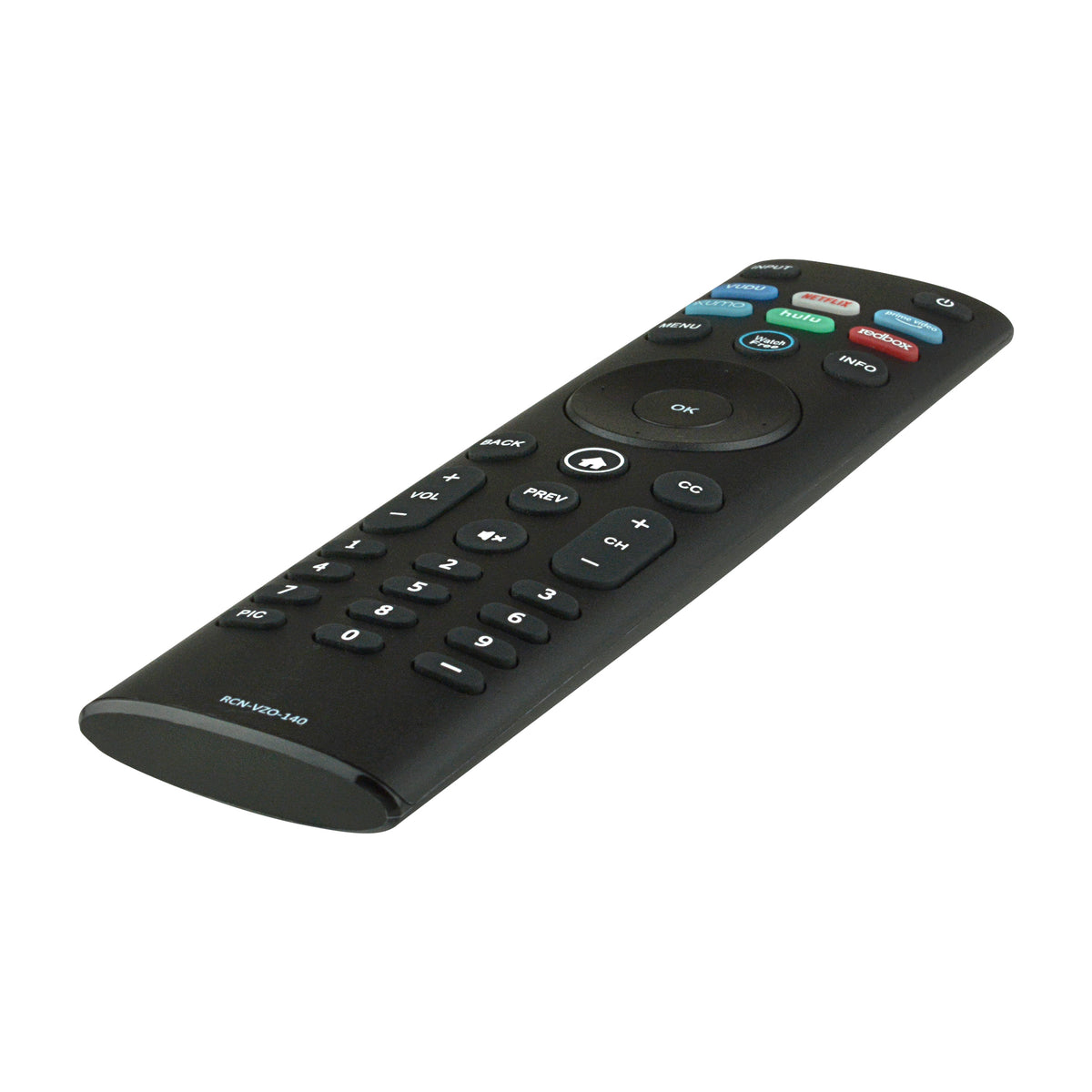 Vizio® Replacement HDTV, LCD, LED, 3D, Smart TV Remote Control (RCN-VZO-140)