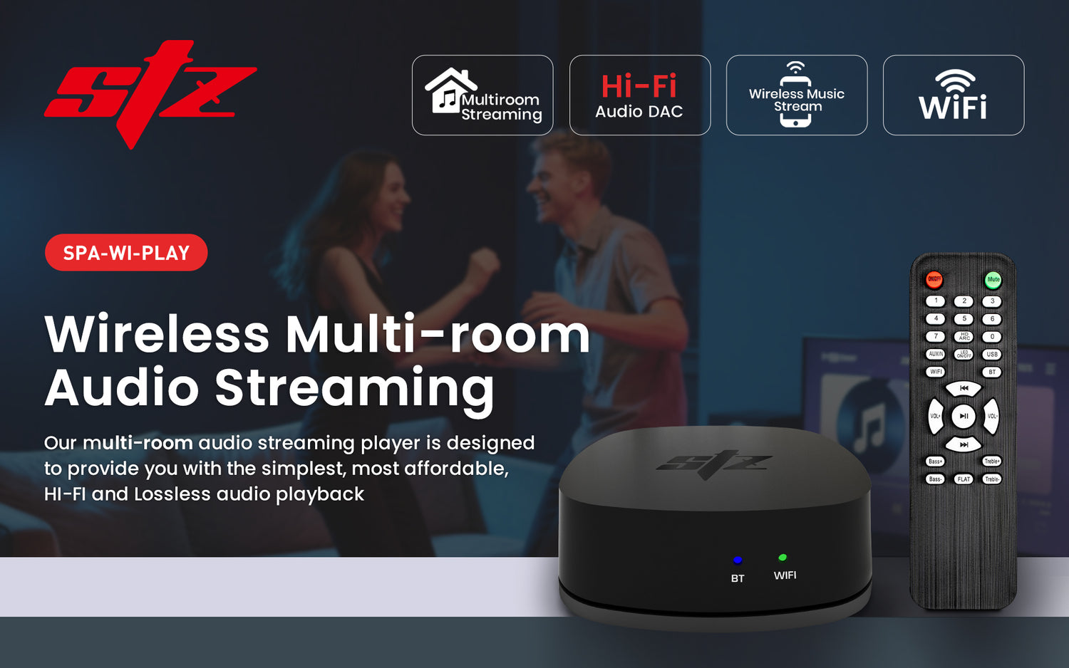 Wireless Multi-room Audio Streaming (SPA-WI-PLAY)