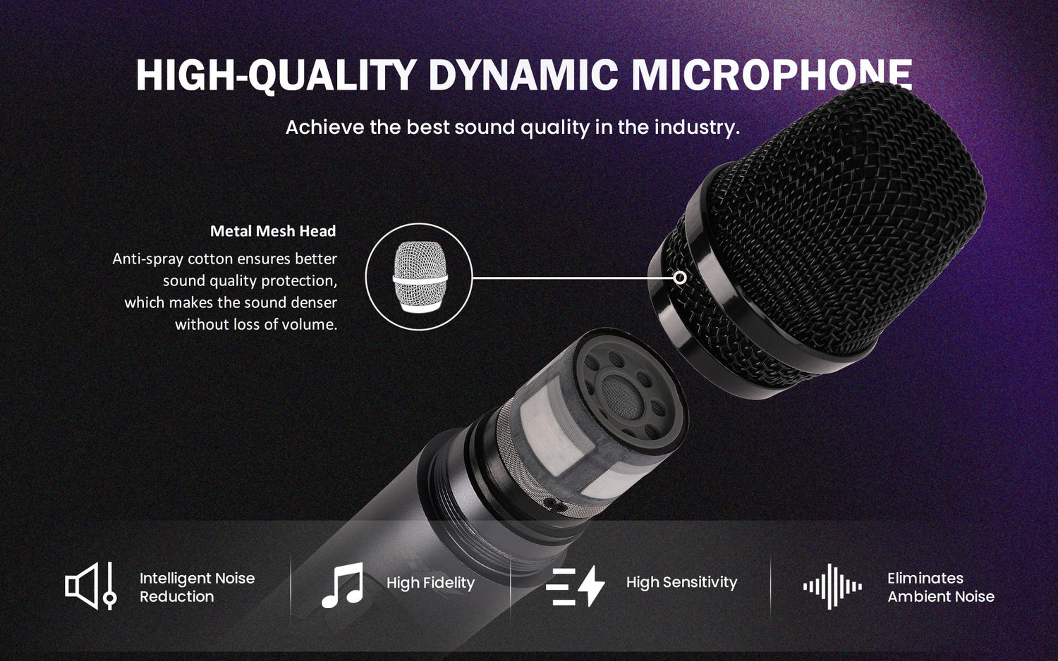 UHF Wireless Microphone (STZ-W202)
