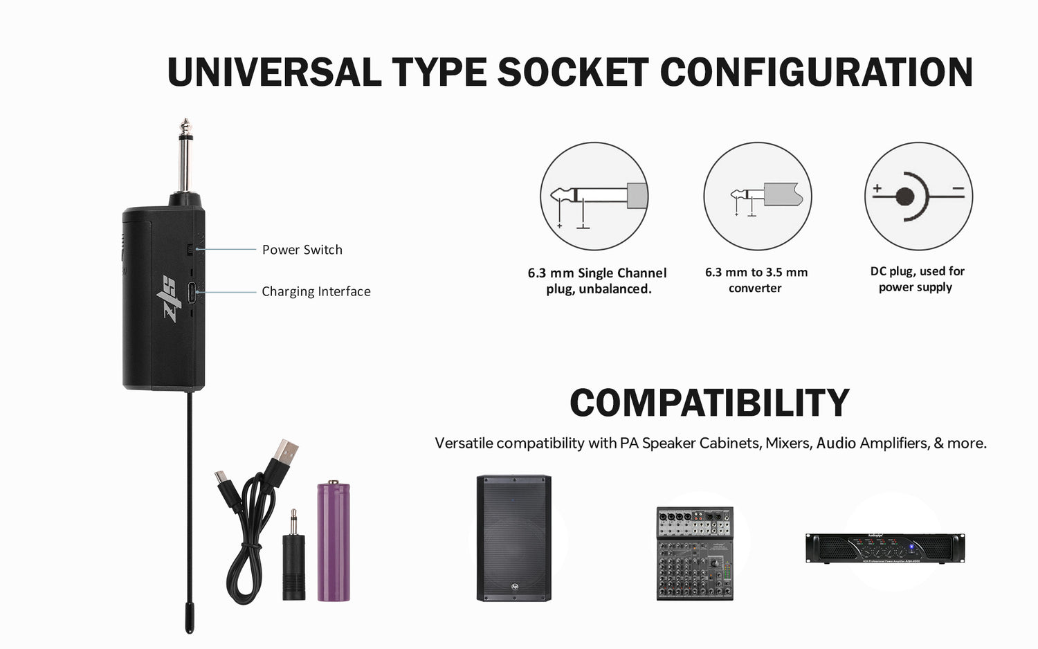 UHF Wireless Microphone (STZ-W202)