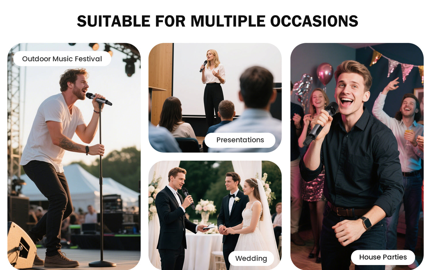 UHF Wireless Microphone (STZ-W202)