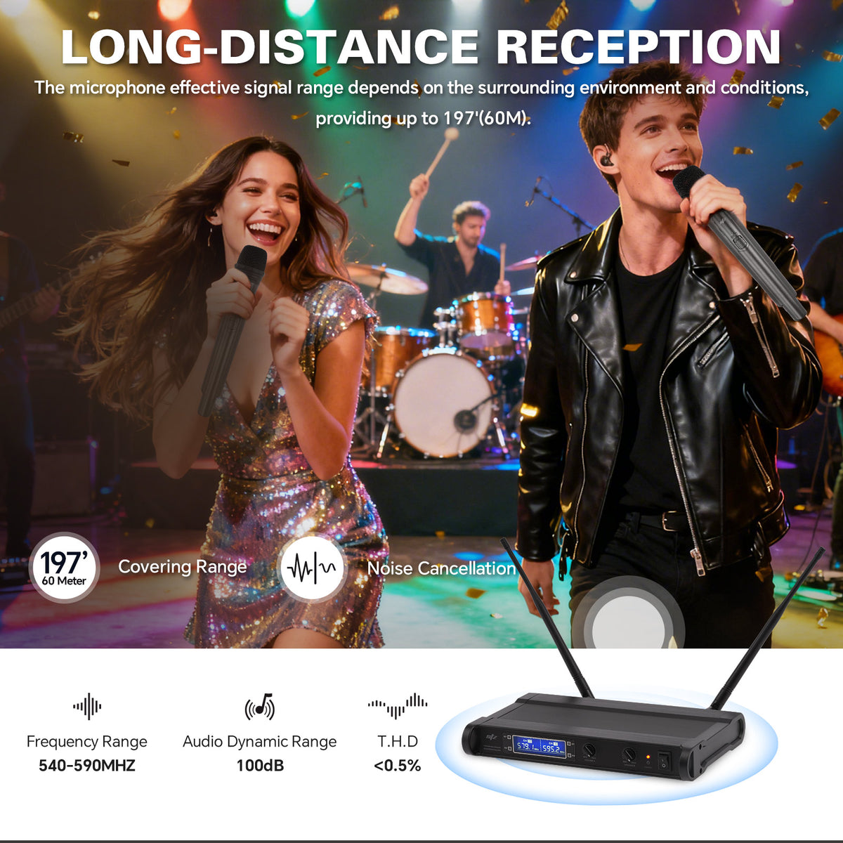 UHF Wireless Microphone (STZ-W8002)