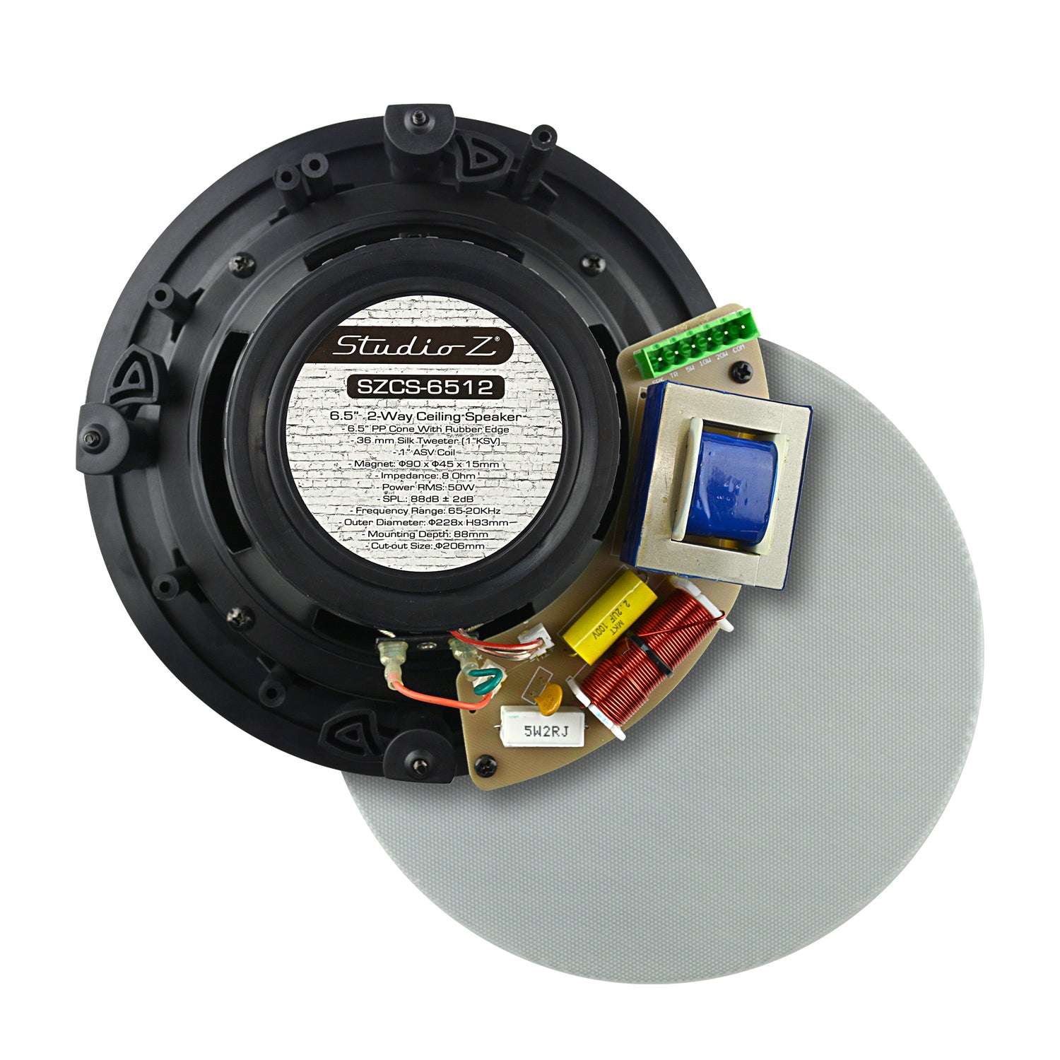 6.5” 2-Way Ceiling Speaker (SZCS-6512)