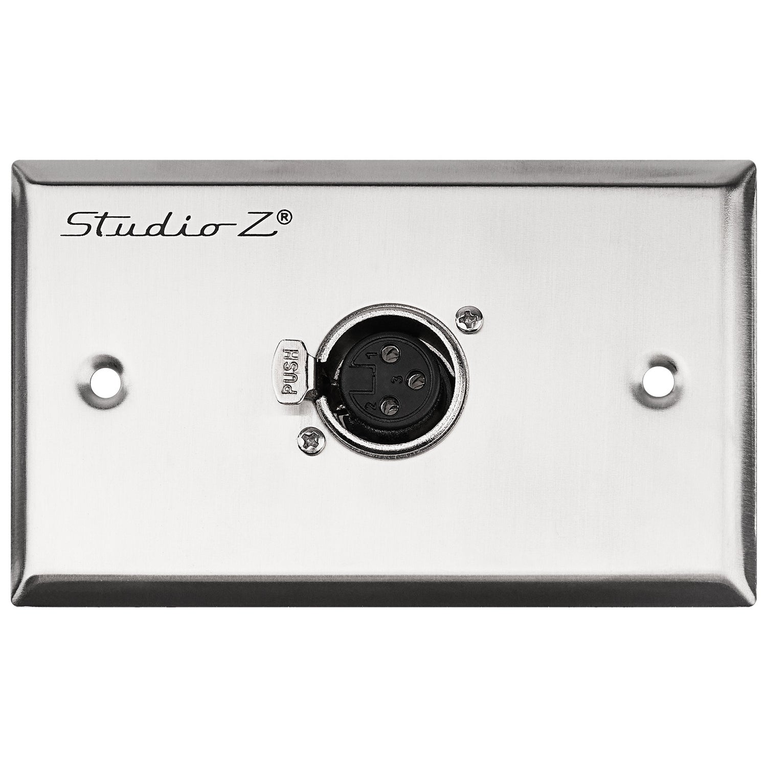 Duplex Metal Wall Plate XLR Female connection (WP-XLR-F1)