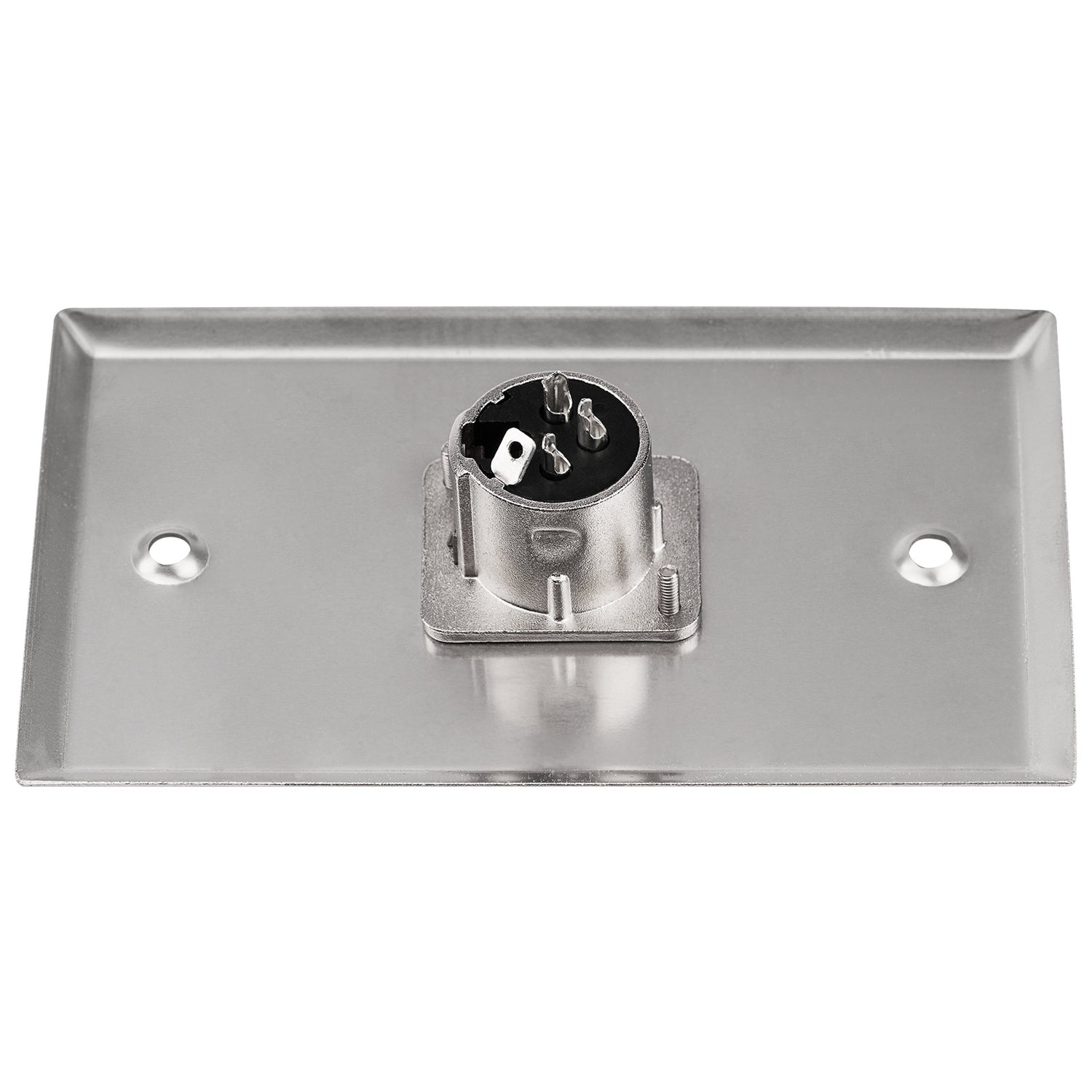 Duplex Metal Wall Plate XLR Female connection (WP-XLR-F1)