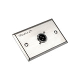 Metal Wall Plate XLR Male Connection (WP-XLR-M1)