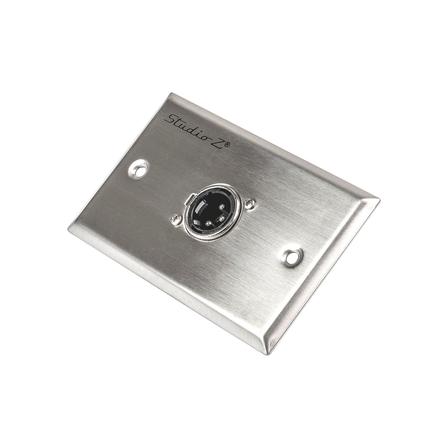 Metal Wall Plate XLR Male Connection (WP-XLR-M1)