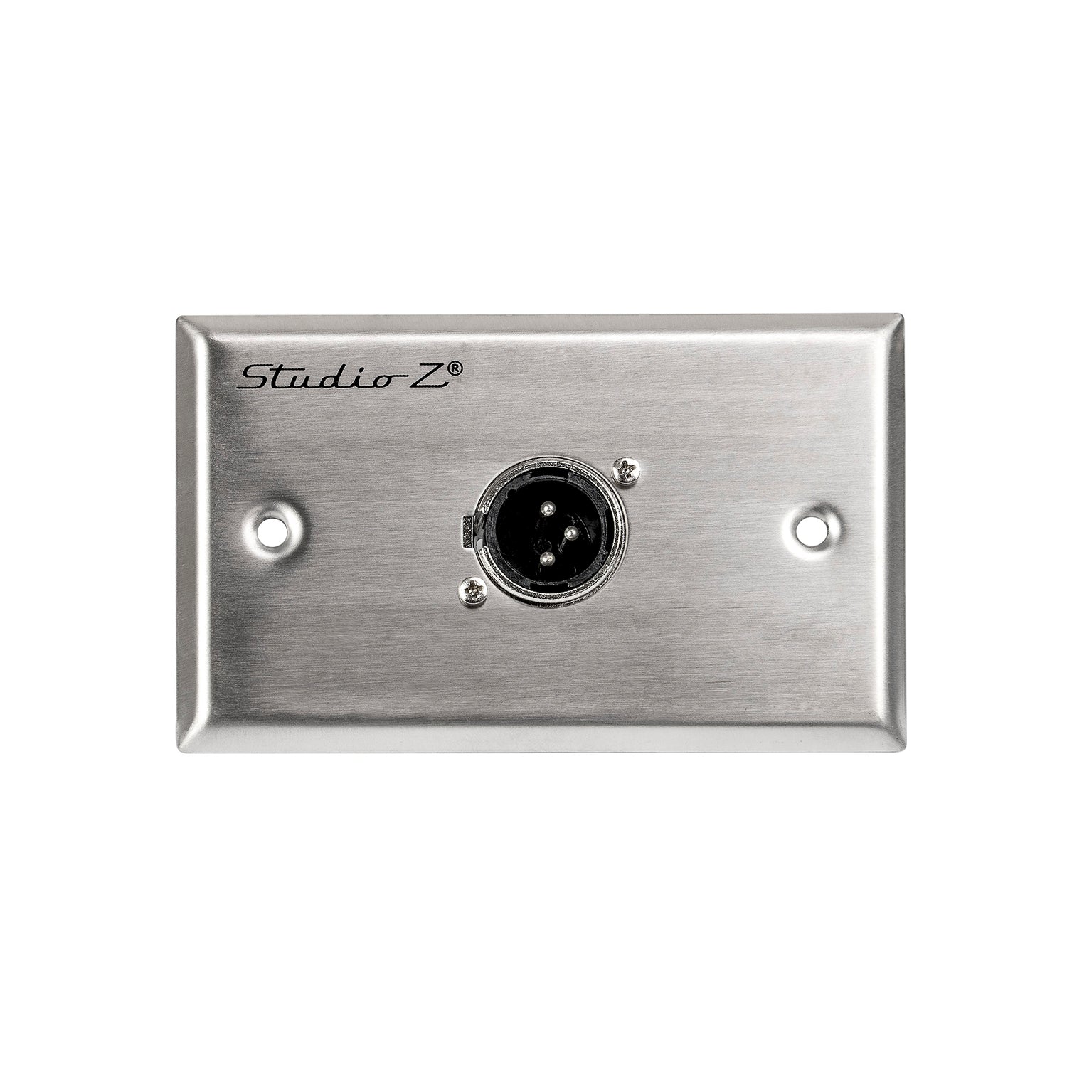 Metal Wall Plate XLR Male Connection (WP-XLR-M1)