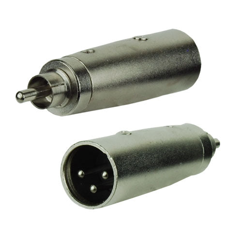 XLR Male to RCA Male Plug Connector (ZA-XLRM-RCAM)