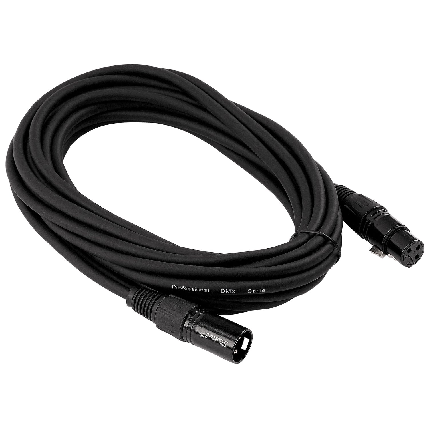 3 Pin XLR Male to XLR Female DMX Cable (ZDMX-3XLRMF-20B)