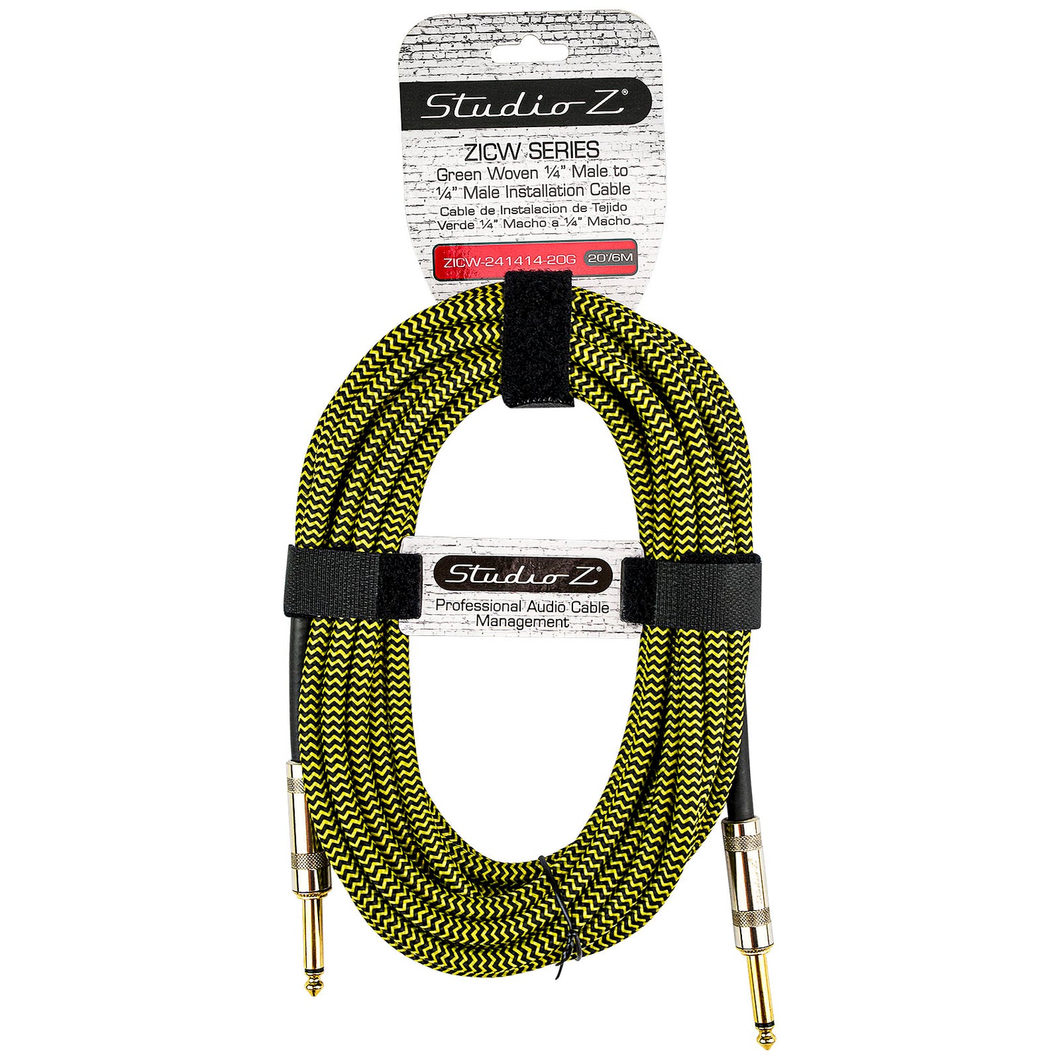 20' Green Woven 1/4