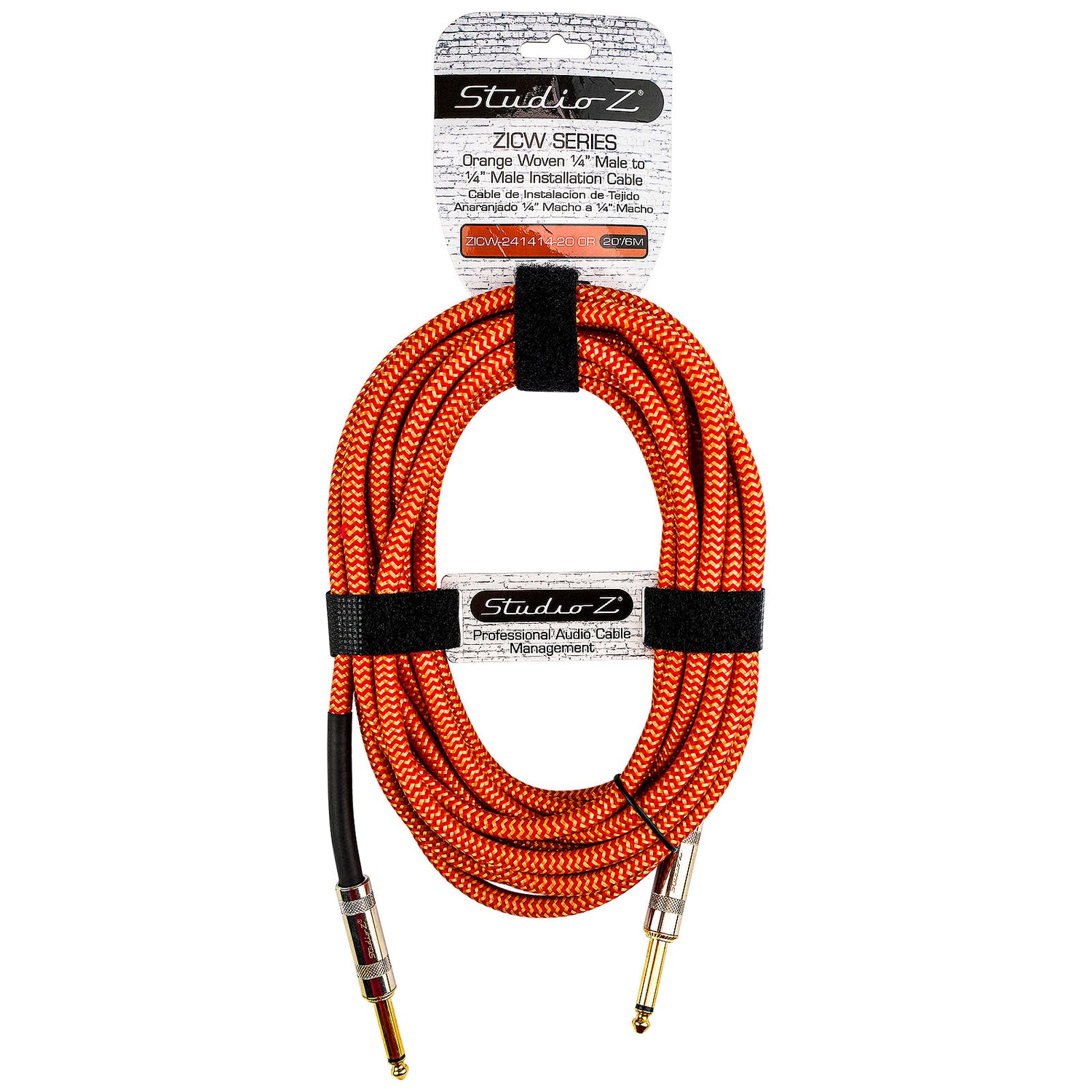 20' Orange Woven 1/4