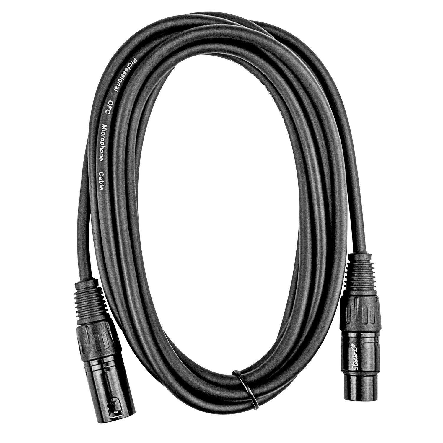 10' 3 Pin XLR Male to 3 Pin XLR Female, Microphone Cable (ZMC-24XMXF-10BP)