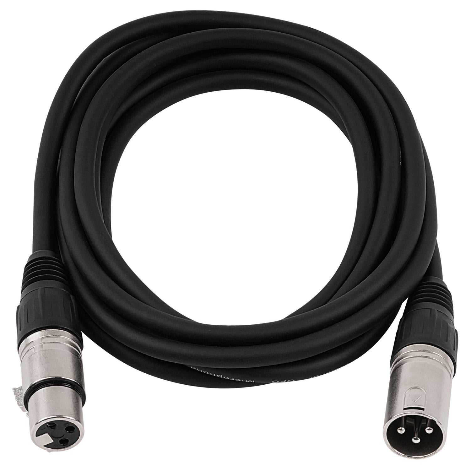 10' 3 Pin XLR Male to 3 Pin XLR Female, Microphone Cable (ZMC-24XMXF-10NP)