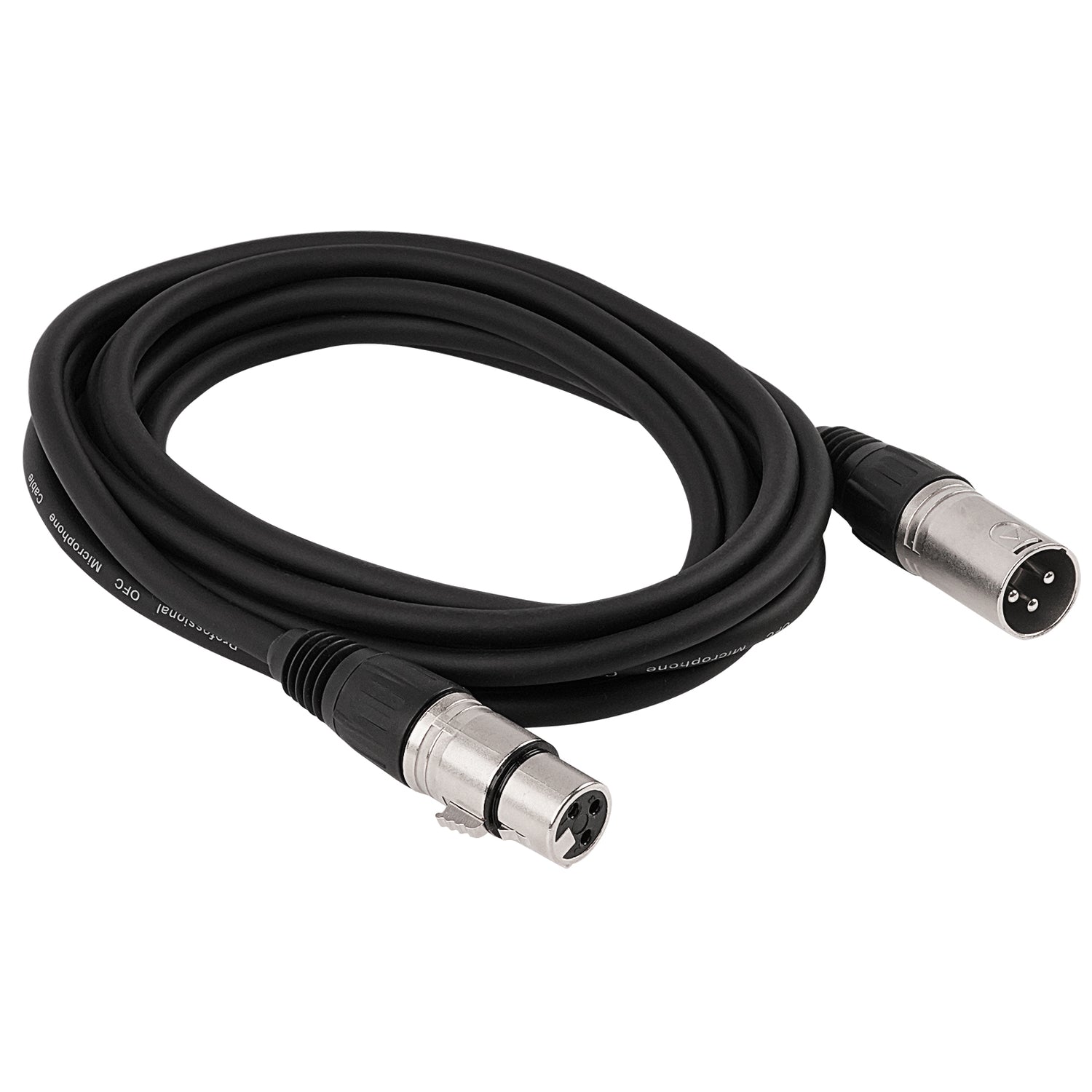 10' 3 Pin XLR Male to 3 Pin XLR Female, Microphone Cable (ZMC-24XMXF-10NP)