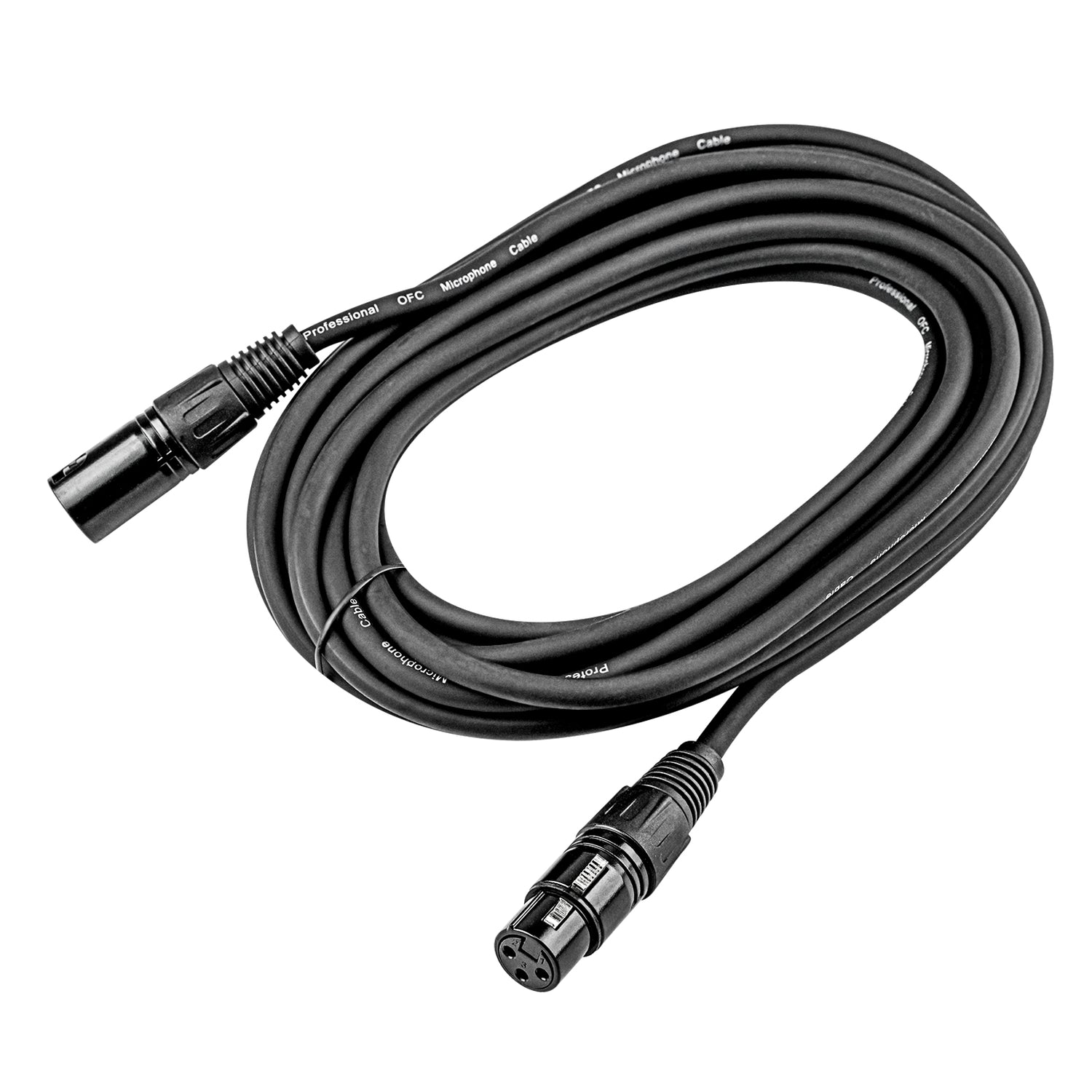 25' 3 Pin XLR Male to 3 Pin XLR Female, Microphone Cable (ZMC-24XMXF-25BP)