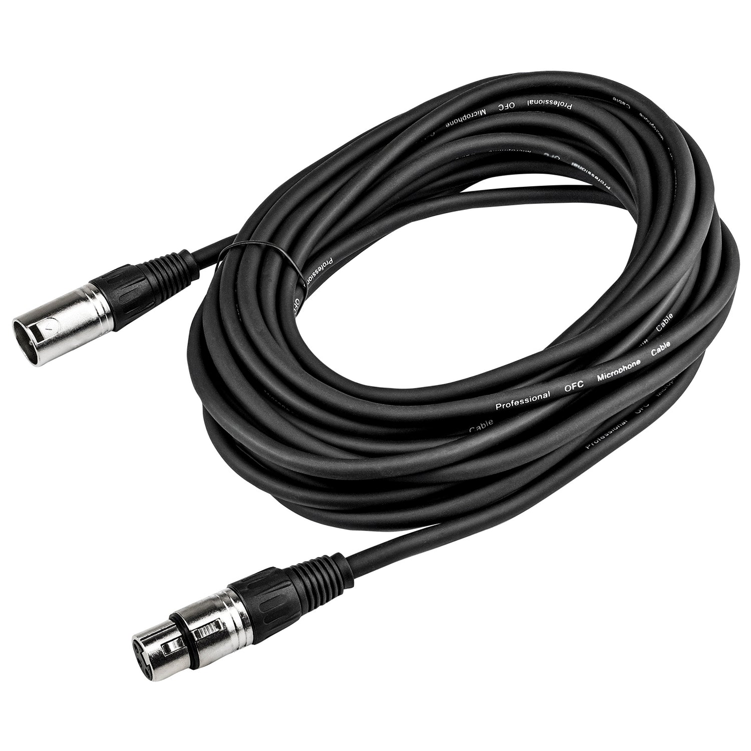 25' 3 Pin XLR Male to 3 Pin XLR Female, Microphone Cable (ZMC-24XMXF-25NP)