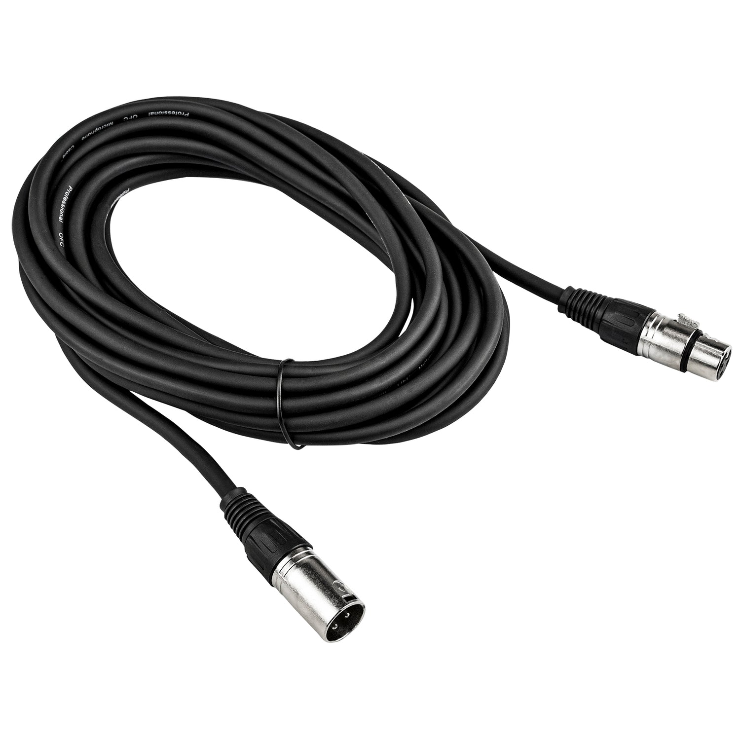 25' 3 Pin XLR Male to 3 Pin XLR Female, Microphone Cable (ZMC-24XMXF-25NP)