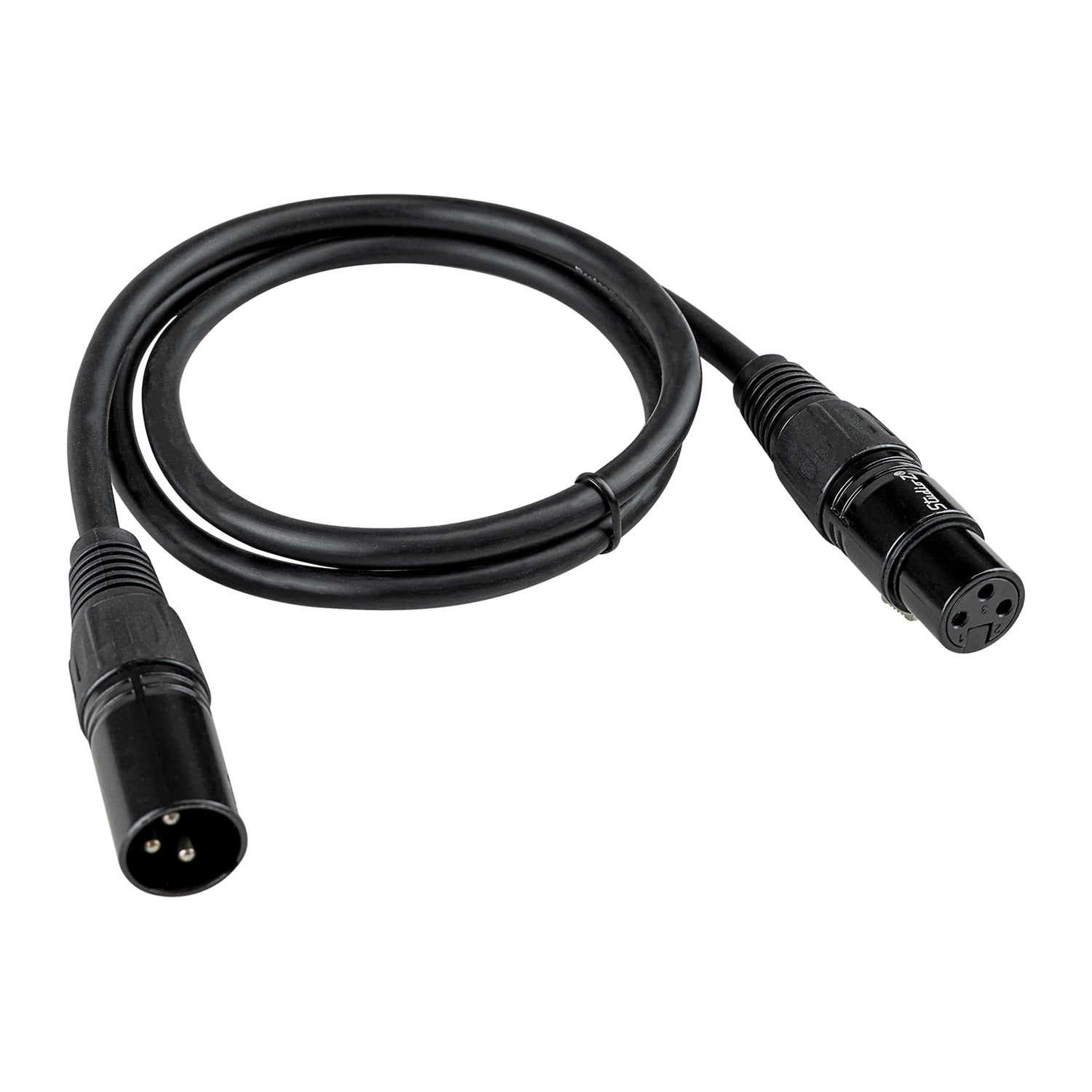 3' 3 Pin XLR Male to 3 Pin XLR Female, Microphone Cable (ZMC-24XMXF-3BP)