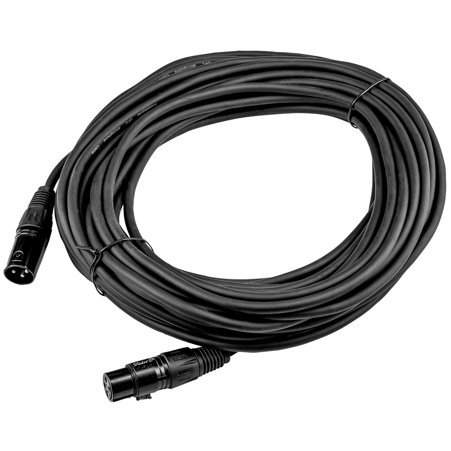 50' 3 Pin XLR Male to 3 Pin XLR Female, Microphone Cable (ZMC-24XMXF-50BP)