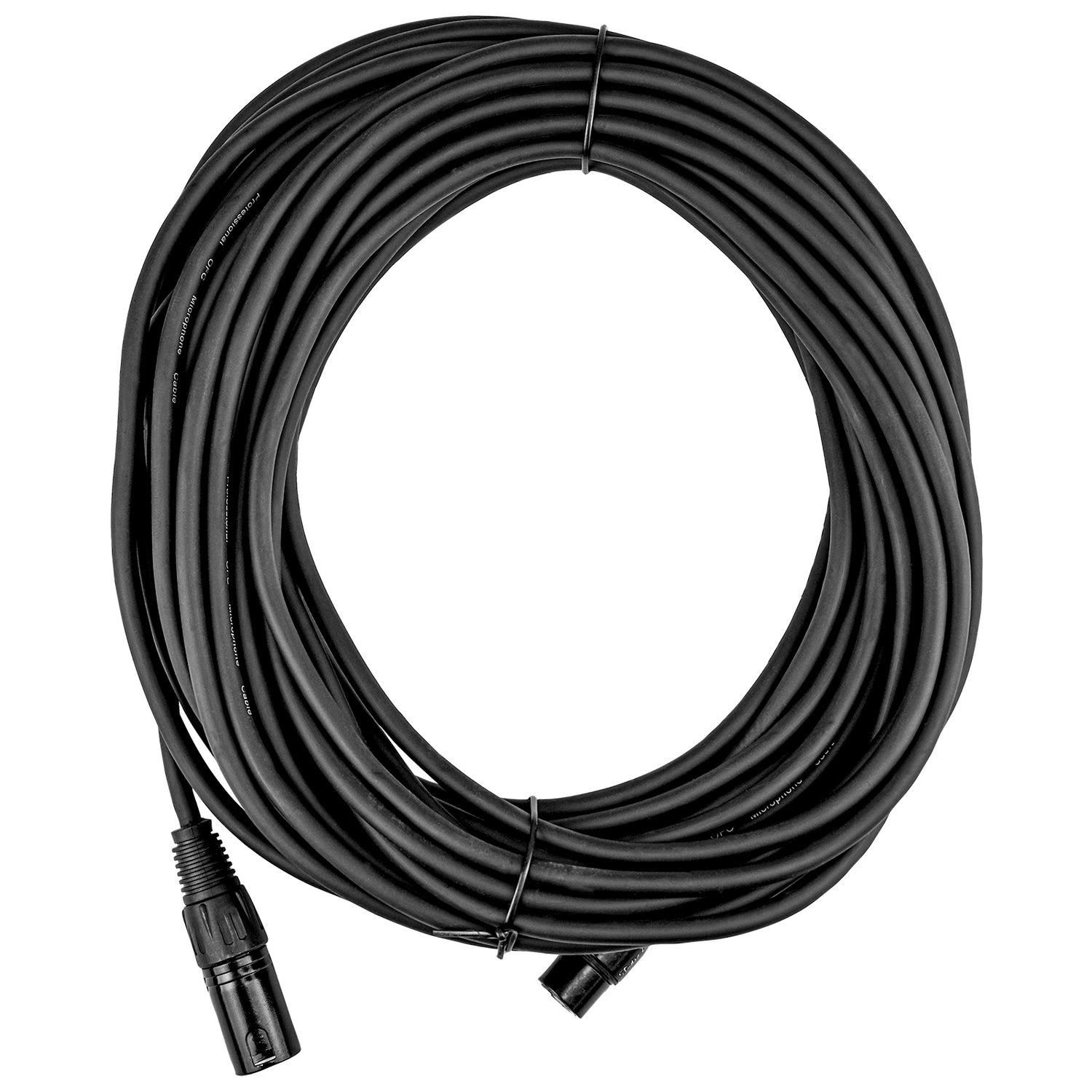 50' 3 Pin XLR Male to 3 Pin XLR Female, Microphone Cable (ZMC-24XMXF-50BP)