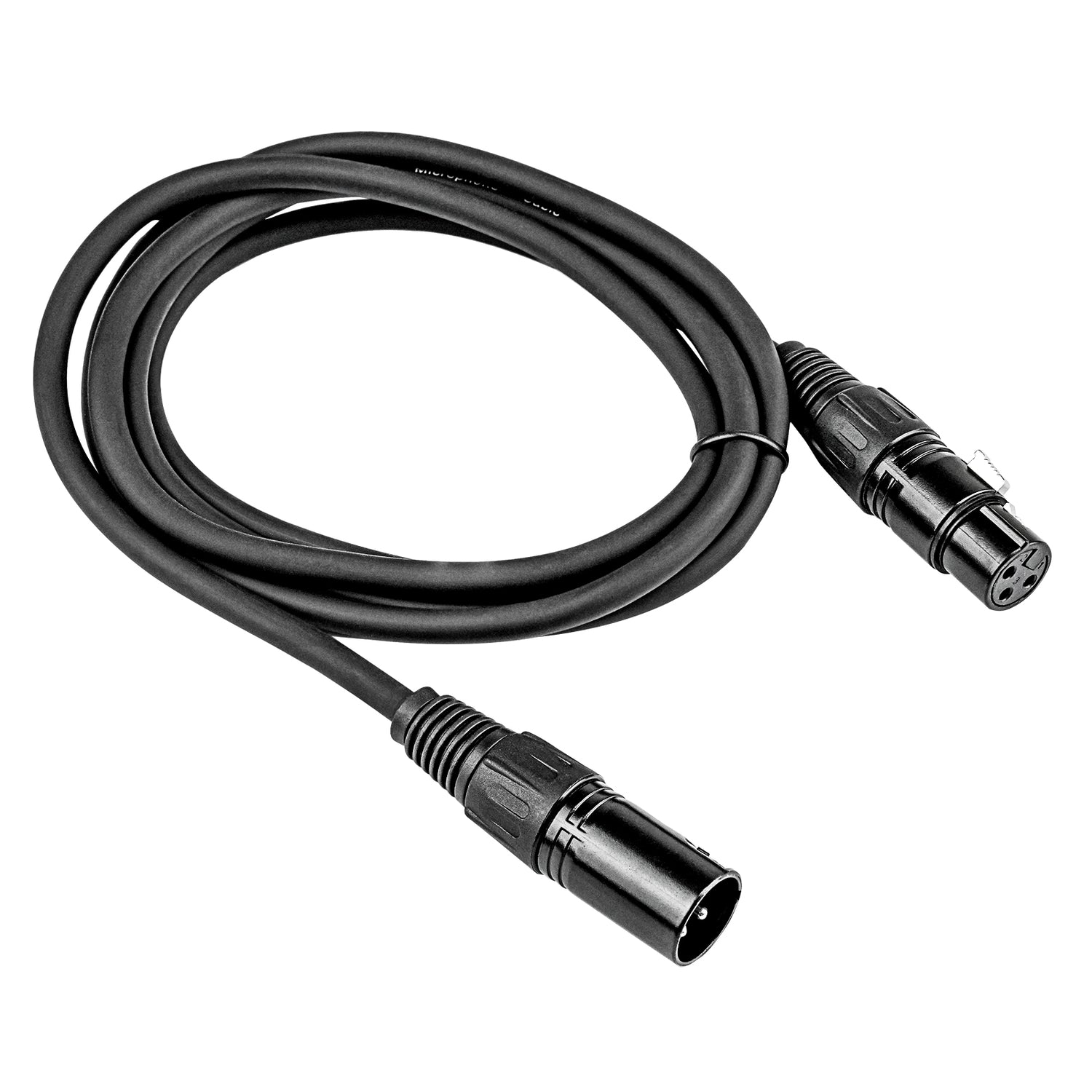 6' 3 Pin XLR Male to 3 Pin XLR Female, Microphone Cable (ZMC-24XMXF-6BP)