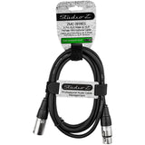 6' 3 Pin XLR Male to 3 Pin XLR Female, Microphone Cable (ZMC-24XMXF-6NP)