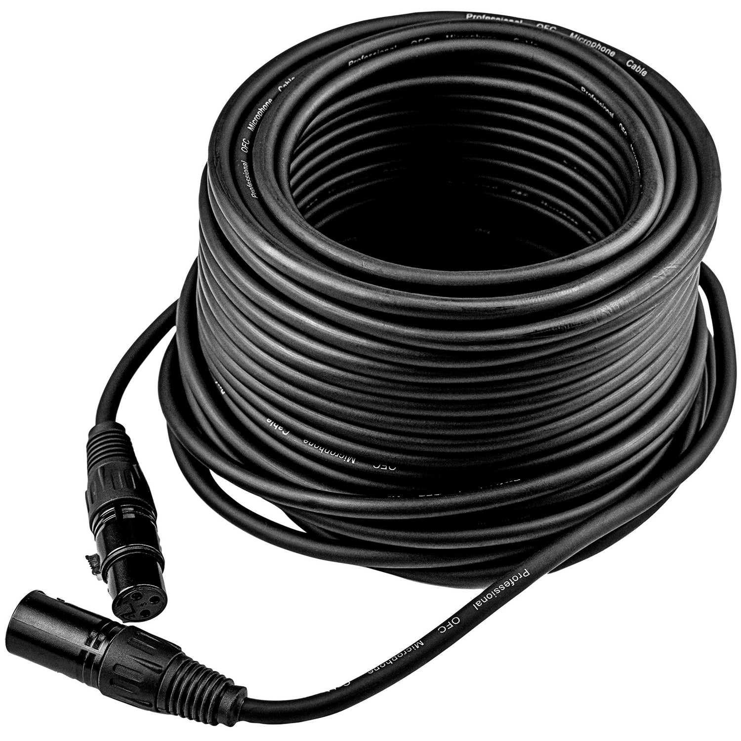 75' 3 Pin XLR Male to 3 Pin XLR Female, Microphone Cable (ZMC-24XMXF-75BP)