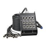 50' 12 Channel XLR Snake Cable (ZMT-12S-TB50)